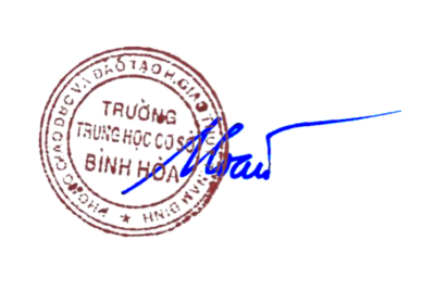 Kế hoạch tổ chức dạy học trực tuyến trường THCS Bình Hòa