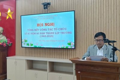 HỘI NGHỊ TỔNG KẾT CÔNG TÁC TỔ CHỨC LẾ KỈ NIỆM 60 NĂM THÀNH LẬP TRƯỜNG THCS BÌNH HÒA (1965 – 2025)